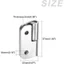 Bản lề nâng bằng thép không gỉ 304 37 * 33 * 2mm5cm Bản lề cờ có thể tháo rời UMEI