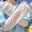 Tay áo chống nắng BRABRAA, Tay áo cánh tay in hình ngôi sao chống tia cực tím, Lỗ ngón tay cái dáng rộng vừa vặn Vỏ cánh tay thoáng khí Lái xe