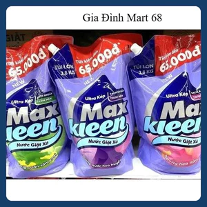 Túi Nước Giặt MaxKleen 3,8Kg - 3 Mùi Hương Hoa Nắng/Sớm Mai/Huyền Diệu Lựa Chọn