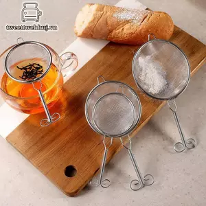 Nhíp 1 Dây Thép Không Gỉ Lưới Mịn Bột Sàng Trà Lọc Thực Phẩm Rây Bột Cà Phê Matcha Bột Lọc Dụng Cụ Nhà Bếp VN
