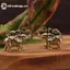 GE Brass Ingot Và Gold Bri Luy Elephant Figurine - Trung Quốc Tốt Lành Và Giàu Có Mang Nhà Phòng Khách Thủ Công VN