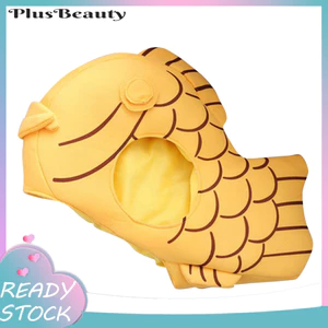 < Pluscloth > Đáng Yêu Taiyaki Hình Cua Cotton Earflap Beanie Mũ Trang Phục Dự Tiệc Cung Cấp