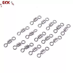 ECK 50 Chiếc Vòng Bi Câu Cá Cán Xoay Vòng Chắc Chắn Đầu Nối 11 Kích Thước Nóng