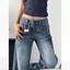Quần Jean Denim Cao Cấp Mỹ Retro Chân Thẳng loe Quần Nữ Rời