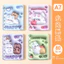 Dễ Thương Nhỏ Văn Phòng Phẩm Bộ Cuộn Dây Quà Tặng Sổ Tay Notepad Notebook Học Sinh Tiểu Học Hoạt Hình Mini