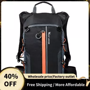 Túi Xe Đạp Ngoài Trời Chống Nước Túi Thể Thao Du Lịch Đi Bộ Đường Dài Leo Núi MTB Ba Lô Đường Màu Cam