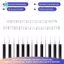1 Mảnh Stave Ký Hiệu Dải Ghi Chú Dán Piano Chìa Khóa Dành Cho Người Mới Bắt Đầu Học Sinh 61 Chìa Khóa