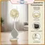 Quạt cầm tay POWER Giá đỡ điện thoại từ tính 3 trong 1 Quạt Mini cầm tay im lặng có thể gập lại cho thư viện, văn phòng, du lịch và lớp học.