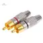 2 Đầu Nối RCA Nam Bộ Chuyển Đổi Cắm Không Hàn Cho Cáp Âm Thanh Cắm Video Camera Quan Sát Bộ Chuyển Đổi Cáp Không Hàn mới