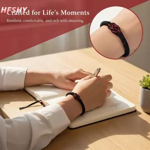 HFSHY Vòng Tay Dệt Đỏ Trung Quốc Kim Cương Nút Thắt Tay Thời Trang Có Thể Điều Chỉnh Cặp Đôi Lắc Tay Dành Cho Nam Nữ Luy Trang Sức Quà Tặng VN