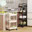 Xe đẩy lưu trữ 3 / 4 tầng PUSKY Mạnh mẽ có tay cầm Lý tưởng để sử dụng nhà bếp và phòng tắm VN
