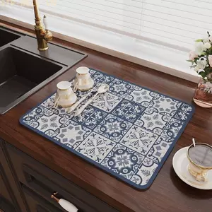 {WELV}for Versatile 30x40cm Tableware Drying Pad - Perfect for Coffee Bars & Kitchens!