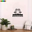 HELLOYOUNG Giá đỡ chìa khóa treo tường bằng kim loại hiện đại với 8 móc Giá phân loại sắt Trang trí nội thất