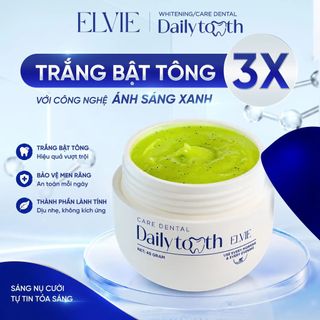 [COMBO 3 HỘP] Tinh Chất Hỗ Trợ Trắng Răng Daily Tooth Elvie (45g) - Hỗ trợ khử vàng làm trắng răng an toàn