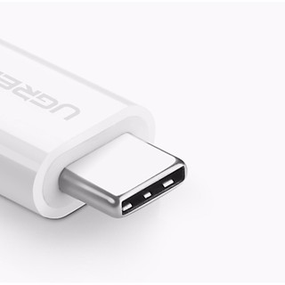 Đầu chuyển Micro USB sang USB type C, kích thước 18*13*6,6mm UGREEN US157