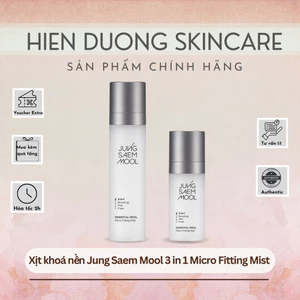 Xịt khoá nền Jung Saem Mool 3 in 1 Micro Fitting Mist | Xịt khoáng cấp ẩm, khoá make-up