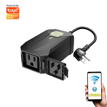 FCC Certifi Ổ cắm tiêu chuẩn Mỹ Ổ cắm chống nước ngoài trời Graffiti Ổ cắm thông minh Wifi làm mờ