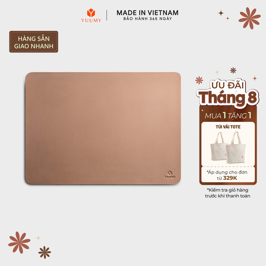 Miếng lót chuột Yuumy (Thời trang nữ tiện lợi – Miếng lót da Seasand YLC2) Bagsmart