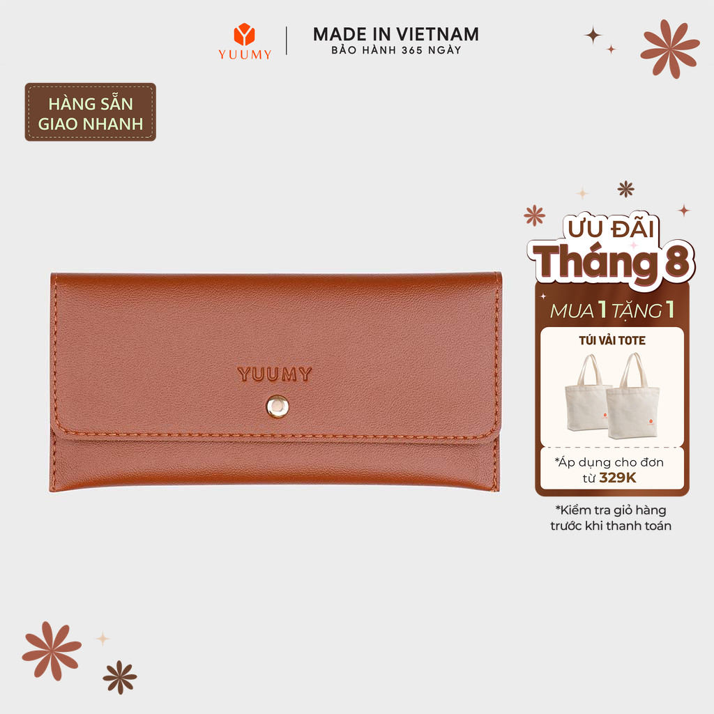 Ví Yuumy ( Thời trang nữ kiểu cầm tay dáng dài – Ví da Seasand YV8) Bagsmart