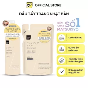 Combo Dầu Tẩy Trang Dưỡng Ẩm Matsukiyo Dạng Chai 250ml và Dạng Túi 200ml