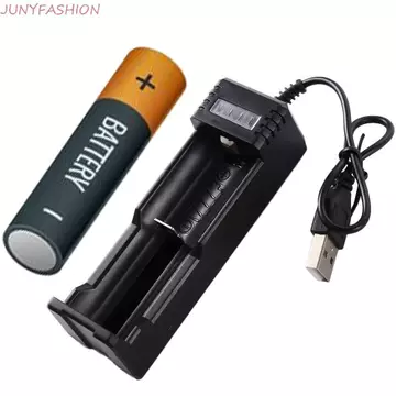 JUNYFASHION Pin Sạc USB Sạc Thông Minh Sạc Pin Lithium Tiện Lợi Pin Li-ion Pin 18650 Pin Sạc Thông Minh Đế Sạc