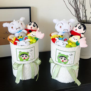 🔥Quà Tặng Trung Thu Bó Hoa Gấu Bông Bouquet gấu bông tặng bạn gái Làm Quà Tặng Bạn Gái Crayon Shin-Chan Xiaobai Búp Bê Bó Hoa Quà Tặng Sinh Nhật Cho Bạn Gái Bạn Gái Bé Gái Bé Trai Hộp Quà Sáng Tạo