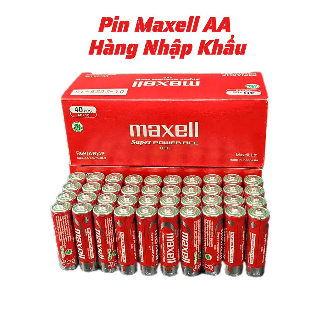 Pin Maxell AA / ( R6P ) - Hàng Chính Hãng Chất Lượng Cao . Pin Lắp mic ...