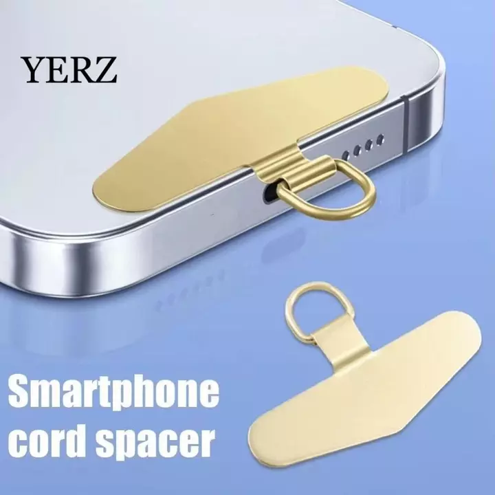 YERZ 5 Chiếc Khóa Dây Điện Thoại, Đầu Nối Dây Điện Thoại Siêu Mỏng Mịn, Phụ Kiện Dây Điện Thoại Kim Loại Chắc Chắn Điện Thoại Đa Năng Tether Tab Tất Cả Các Vỏ Điện Thoại