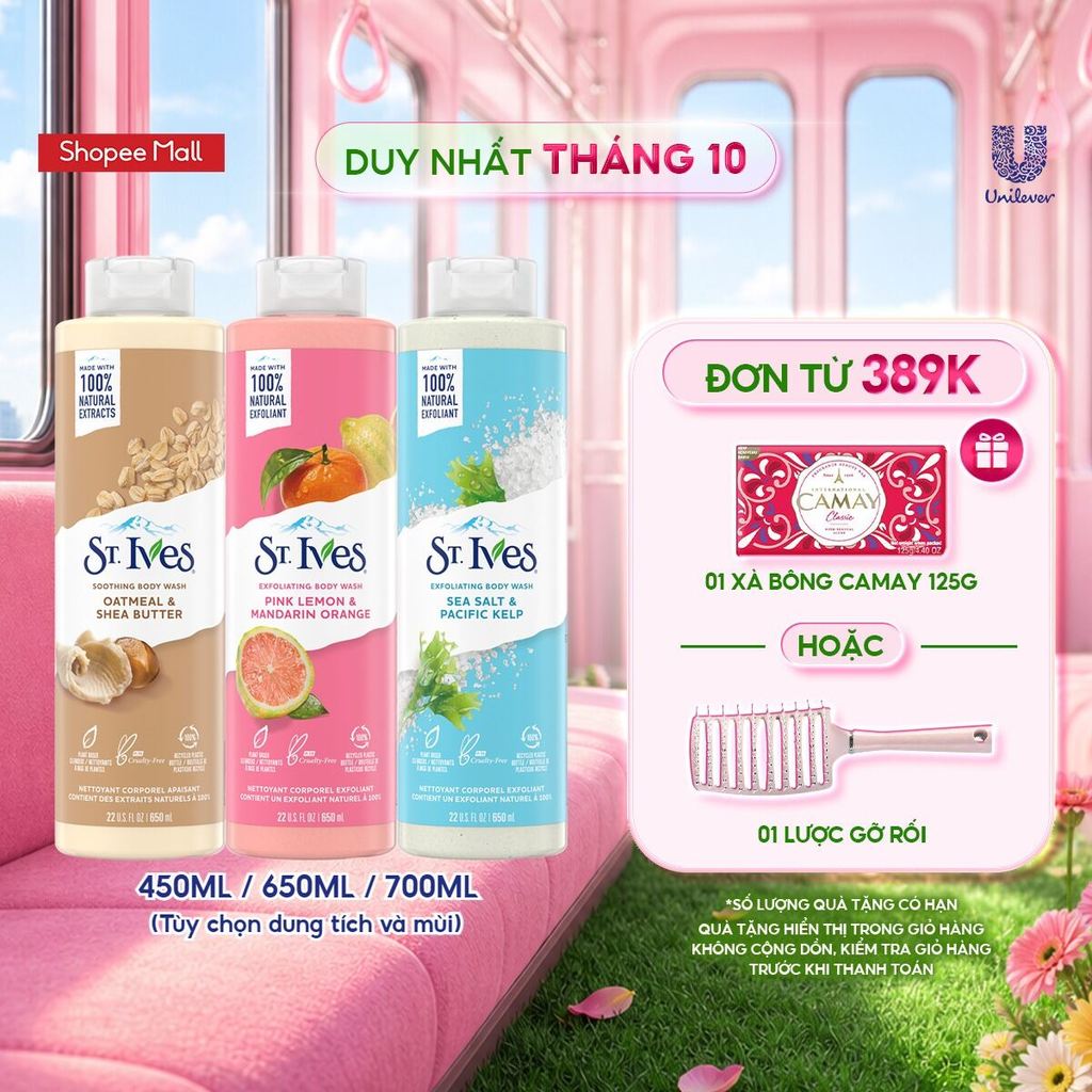 [Flashsale] Sữa tắm dưỡng da body St.ives (Tùy chọn dung tích và mùi)