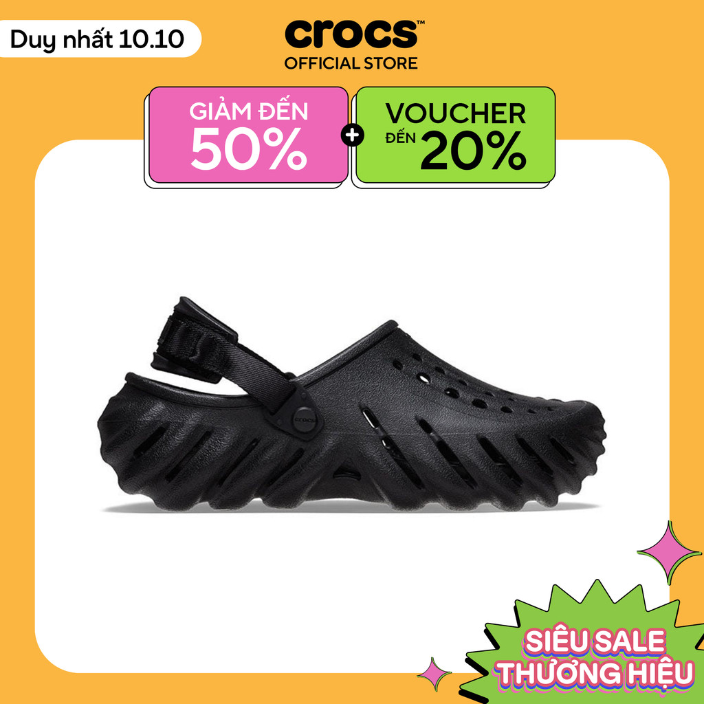 Giày Clog Unisex Crocs Echo - Black - 207937-001