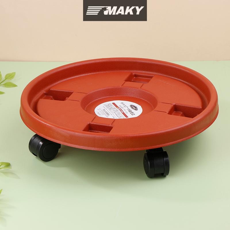 Newwellknownepic Đa Năng Hoa Nồi Bánh Xe Tròn Khay Nhựa Chịu Lực Chậu Hoa Đế Giá Đỡ Di Động Cán Có Con Lăn VN