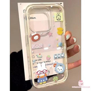 Ốp Lưng Cho Iphone 15 14 17 11 13 12 16 Pro Max 15 14 16 Plus Hoạt Hình Dễ Thương Miffy Shining Stars Sang Trọng 2 Trong 1 Bìa Mềm
