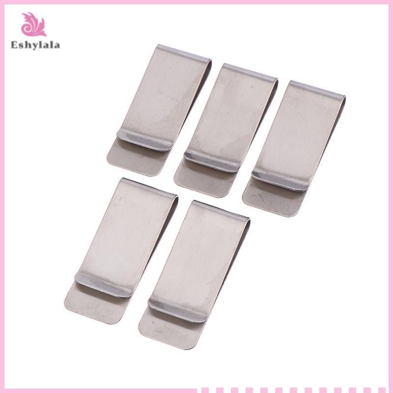 5 Chiếc Đơn Giản Mỏng Kim Loại Kẹp Tiền Di Động Đa Năng Kinh Doanh Kẹp Thẻ Nam Ví Đựng Thẻ Kinh Doanh Ví Kẹp Tiền Mặt [MỚI]