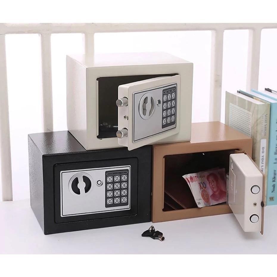 Két Sắt Mini Khóa Điện Tử Chống Cháy Độ Bảo Mật Cao BB-360 Siêu Tiện Lợi Két sắt mini khoá điện tử 17E, có khe đút tiền,