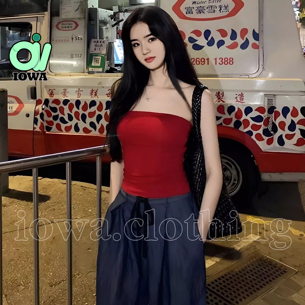 Áo ỐNG TUBE TOP TRƠN Thun Borip Lụa DD34, Áo Thun Quây Nữ Ôm Body Nhiều Màu IOWA