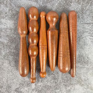 Que massage toàn thân SEYAWSON, Gậy massage huyệt bằng gỗ Mini, Máy mát xa phản xạ chân đầu tròn bền bỉ để giảm mệt mỏi về thể chất