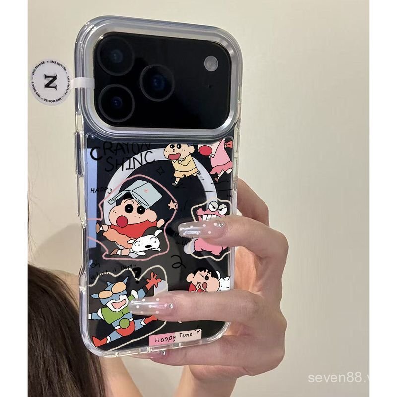 Ốp Điện Thoại Thích Hợp Cho iPhone X XS XR XSMAX 11 12 13 14 15 16 17 Pro max Plus Air Play Shin-Chan Vỏ Bảo Vệ Chống Sốc Bao Gồm Tất Cả Từ Tính RZ08