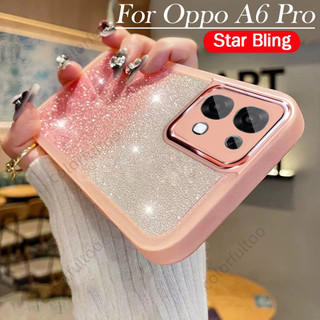 Ốp điện thoại Oppo A6X Colorfultoo cho Oppo A6 Pro A 6 Pro A6pro OppoA6Pro A6X 4G 5G 2025 Mỏng Đơn Giản Bling Lấp Lánh Mềm TPU Ốp lưng Silicon Trong Suốt Chống Sốc