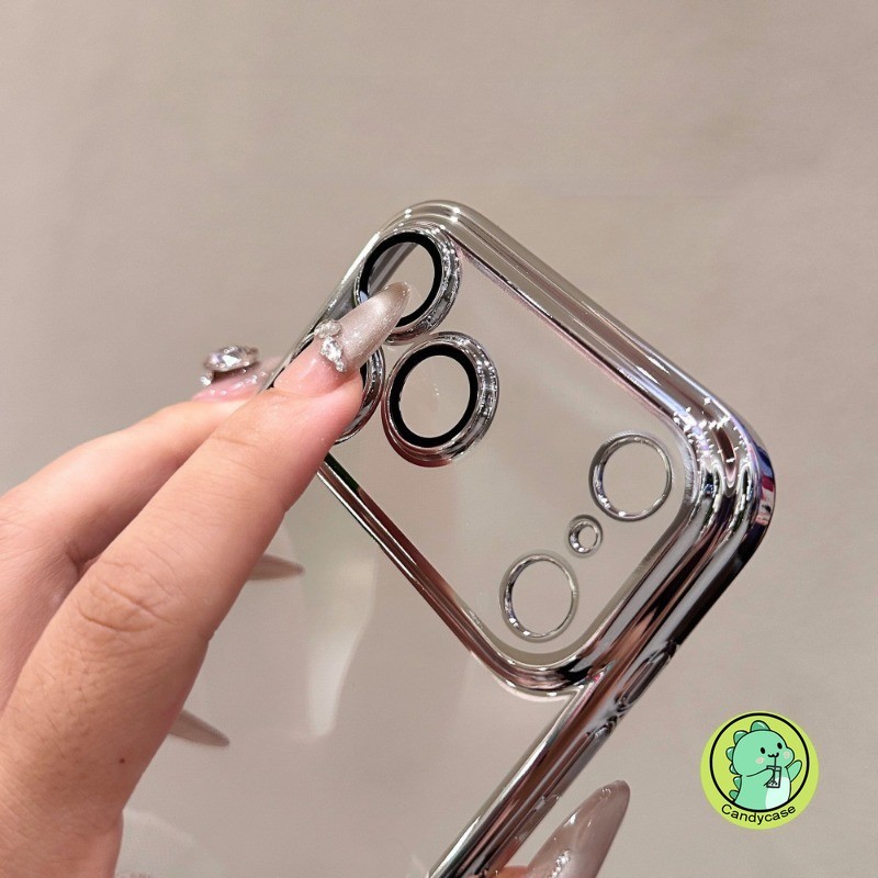 Ốp Điện Thoại Bảo Vệ Camera Cho OnePlus 12 11 11R 10 9R 8T Nord 3 N300 N200 N30 N20 SE CE4 CE3 Lite Pro 5G 4G Vỏ Sang Trọng Dễ Thương Đơn Giản Mạ Khung Vỏ Mềm