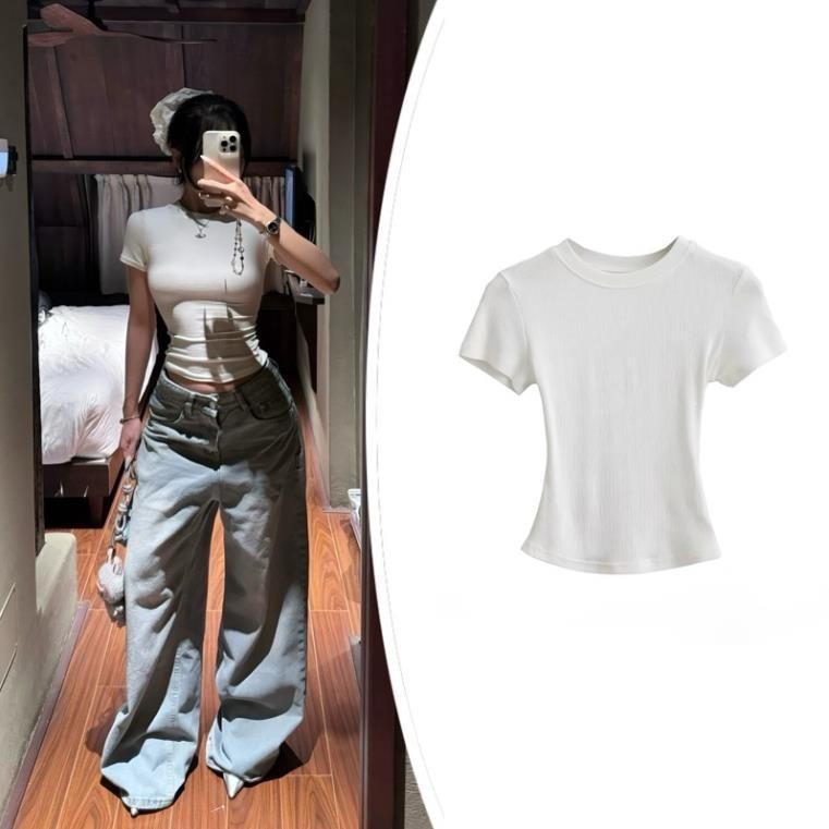 [ SLIM TEE] Áo thun Baby Tee Siêu Ôm body, thun tăm lạnh chất co dãn MA 208