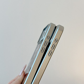 Ốp điện thoại chéo hình tròn khung mạ điện nâng cao cho iPhone 17 Pro Max 16 15 14 13 Pro Max bảo vệ camera chống sốc chống rơi mặt sau cứng