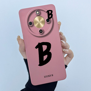 Dành Cho Honor X9d 5G Ốp Lưng May Mắn Chữ Cái Ban Đầu Chống Sốc Silicon Mềm Mờ Ốp Lưng Điện Thoại Cho HonorX9d X 9d 5G MTN-NX1 Vỏ