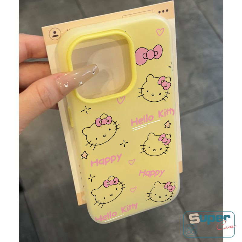 DCase Tương Thích Cho IPhone 11 13 15 16 17 12 14 Pro Max 7Plus XR X XS Max Air 16 7 14 6 15 Plus Hoạt Hình Thời Trang Dễ Thương Hello Kitty Trái Tim Tình Yêu Bảng Chữ Cái Doodle Bìa Mềm