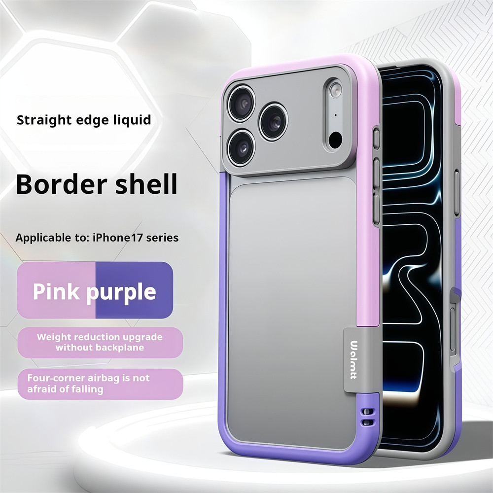 Ốp điện thoại viền màu sắc đơn giản và mỏng cho iPhone 17 Pro Max 12 13 14 15 16 pro max 15 16 plus Vỏ điện thoại di động chống trượt rỗng