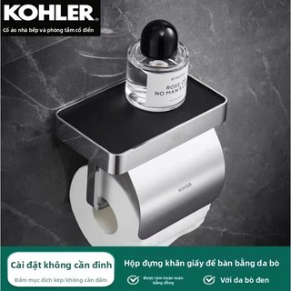 【 KOHLER 】Giá đỡ khăn giấy, giá đỡ giấy cuộn đa chức năng, giá đỡ giấy vệ sinh chống nước không cần khoan, giá đỡ khăn g