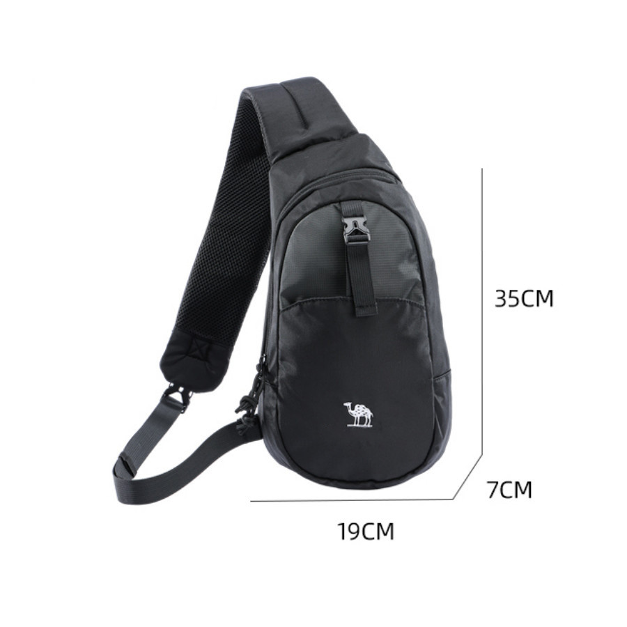 Túi đeo chéo nam chống nước CAMEL CROWN 5L, Túi ngực nhẹ