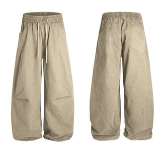 Quần nỉ nam dáng rộng kiểu Mỹ retro, phong cách unisex
