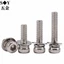 Cấp 12.9 Chất liệu thép Carbon cường độ cao Đầu cốc hình lục giác Ổ cắm kết hợp vít Đầu hình trụ Bộ bu lông vít M2.5M3M4