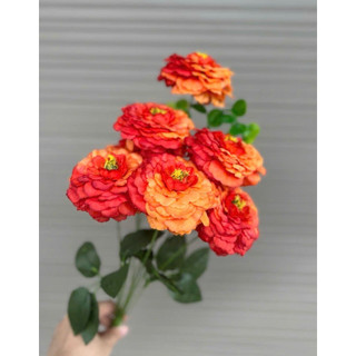 Cụm trà highlight 7 bông size 8cm - hoa vải