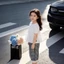 ✿ Bé Gái Hàn Quốc Bộ 2 Món Trẻ Em Ngọt Ngào Thêu Trắng Smock Top & Quần Ca Rô Trang Phục Mùa Hè